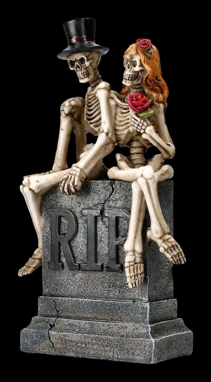 Skelett Figuren - Brautpaar True Love Never Dies 7 Skelett Figuren - Brautpaar True Love Never Dies – Bild 5