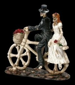 Skelett Figuren - Brautpaar Auf Fahrrad -FIGUREN Verkäufe 2D FS22744 Skelett Figuren Brautpaar auf Fahrrad 6 1280x1280