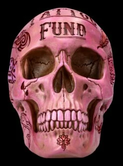 NEMESIS NOW Totenkopf - Tattoo Spardose - Pink 15 NEMESIS NOW Totenkopf - Tattoo Spardose - Pink -FIGUREN Verkäufe 2D FS22765 Totenkopf Tattoo Spardose pink 2 1280x1280