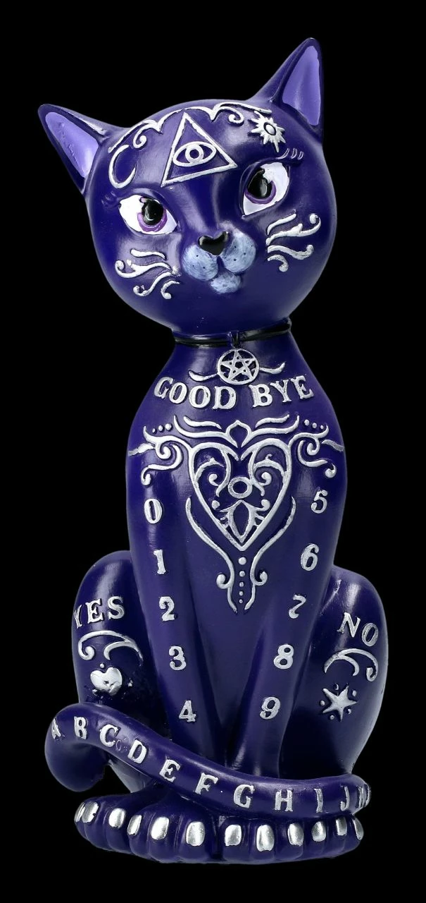 Ouija Katzen Figur - Mystic Kitty Lila 4 Ouija Katzen Figur - Mystic Kitty Lila – Bild 2
