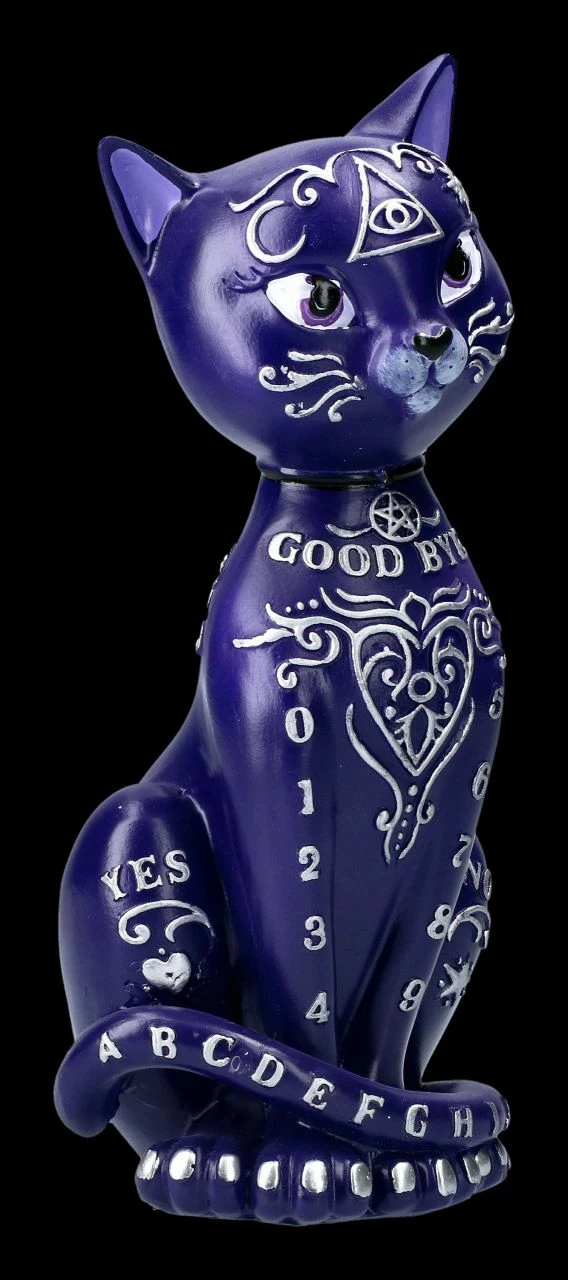 Ouija Katzen Figur - Mystic Kitty Lila 3 Ouija Katzen Figur - Mystic Kitty Lila