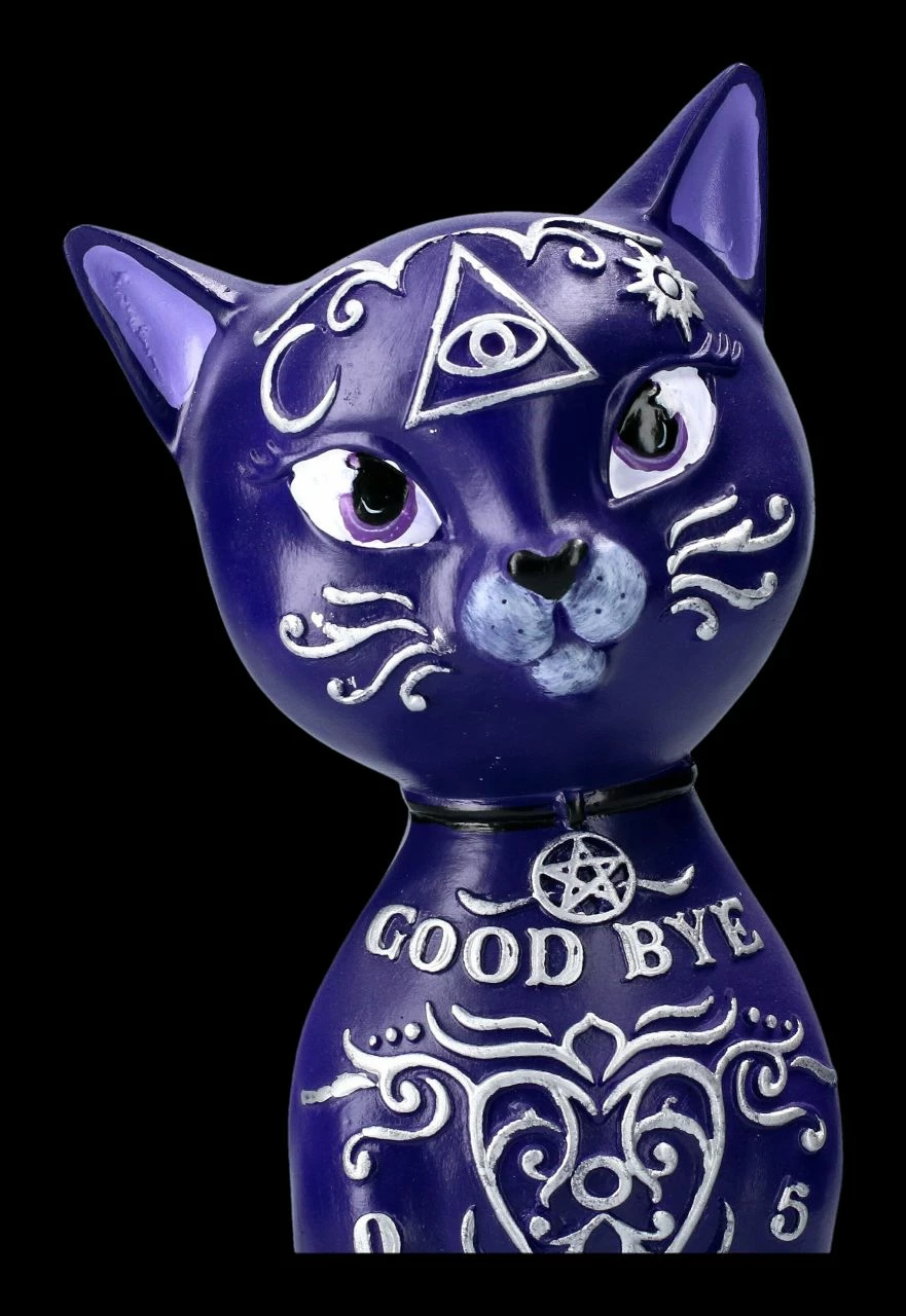 Ouija Katzen Figur - Mystic Kitty Lila 9 Ouija Katzen Figur - Mystic Kitty Lila – Bild 7