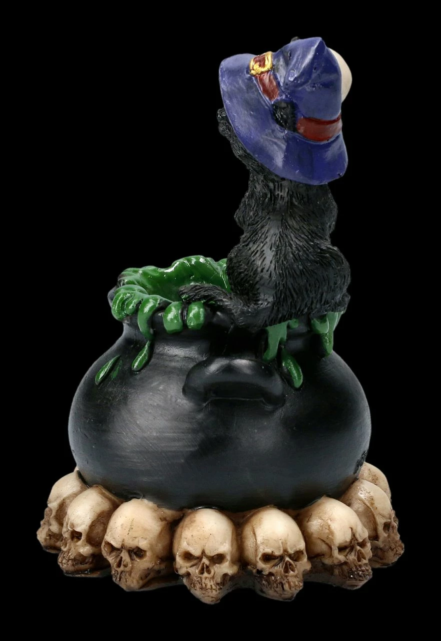 Hexen Katzenfigur Mit LED - Spook Braut Zaubertrank 4 Hexen Katzenfigur Mit LED - Spook Braut Zaubertrank – Bild 2