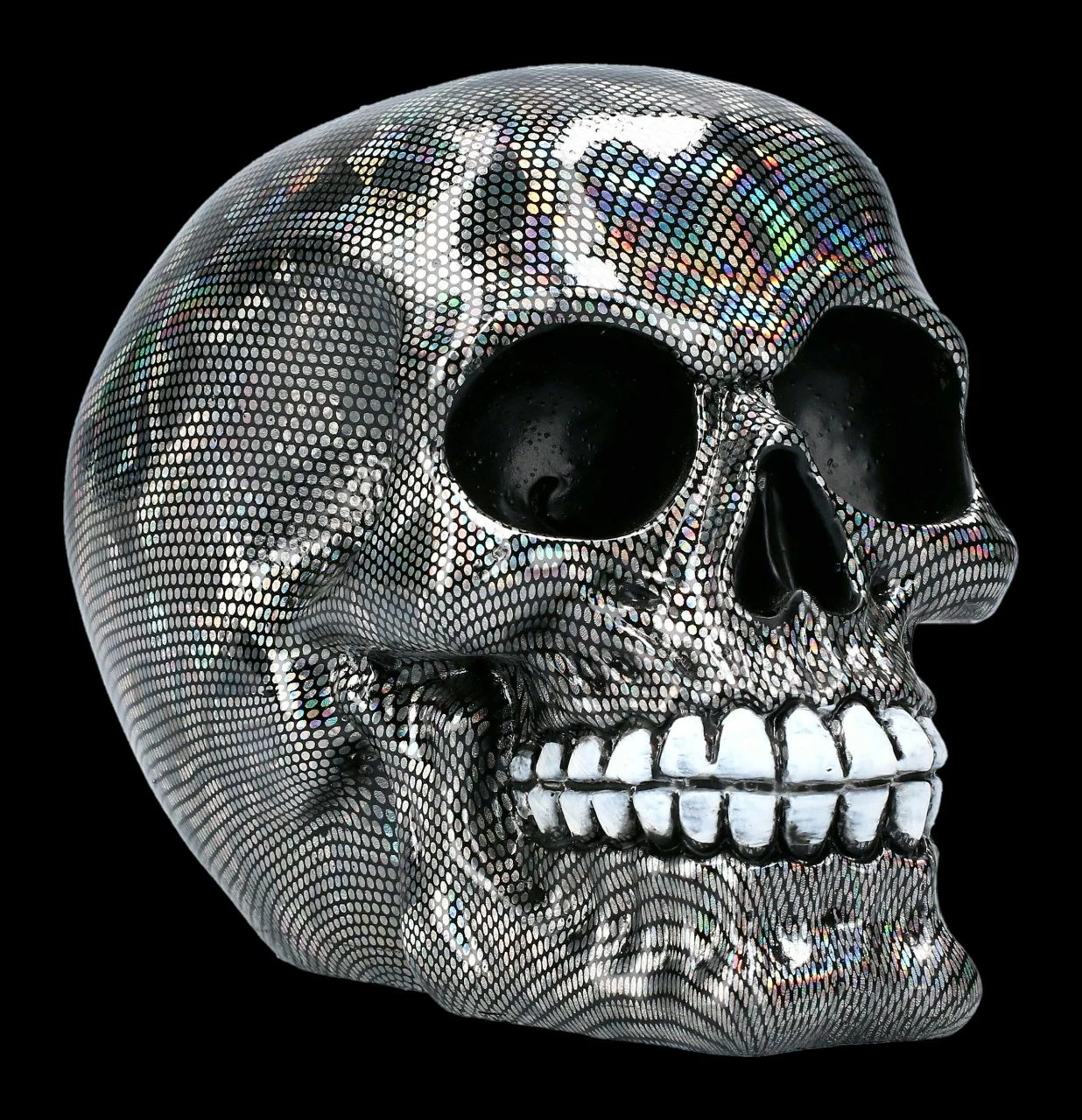 Totenkopf Figur - Holographisches Muster 3 Totenkopf Figur - Holographisches Muster