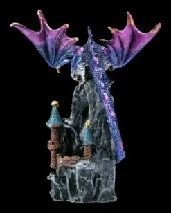 Drachen Figur Auf Burg - Blauer Terror -FIGUREN Verkäufe 2D FS22830 Drachen Figur auf Burg Blauer Terror 2 1280x1280