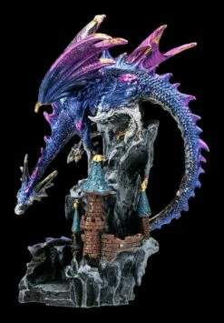 Drachen Figur Auf Burg - Blauer Terror -FIGUREN Verkäufe 2D FS22830 Drachen Figur auf Burg Blauer Terror 6 1280x1280