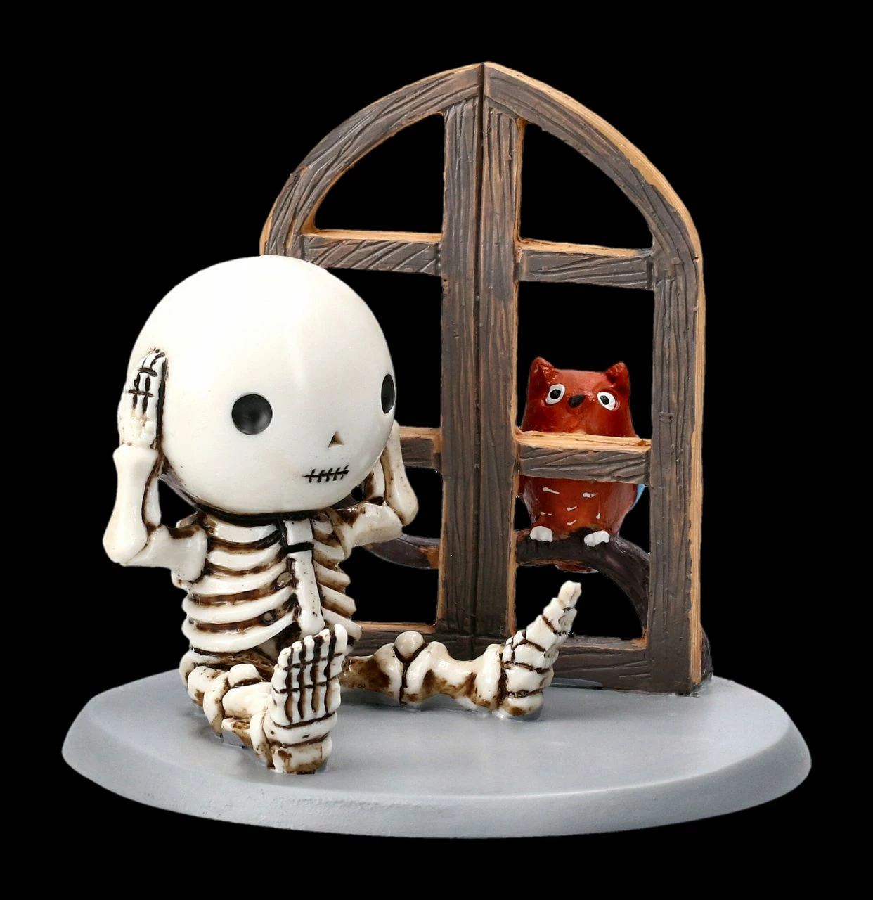 Skelett Figur - Lucky Hört Eule 4 Skelett Figur - Lucky Hört Eule – Bild 2