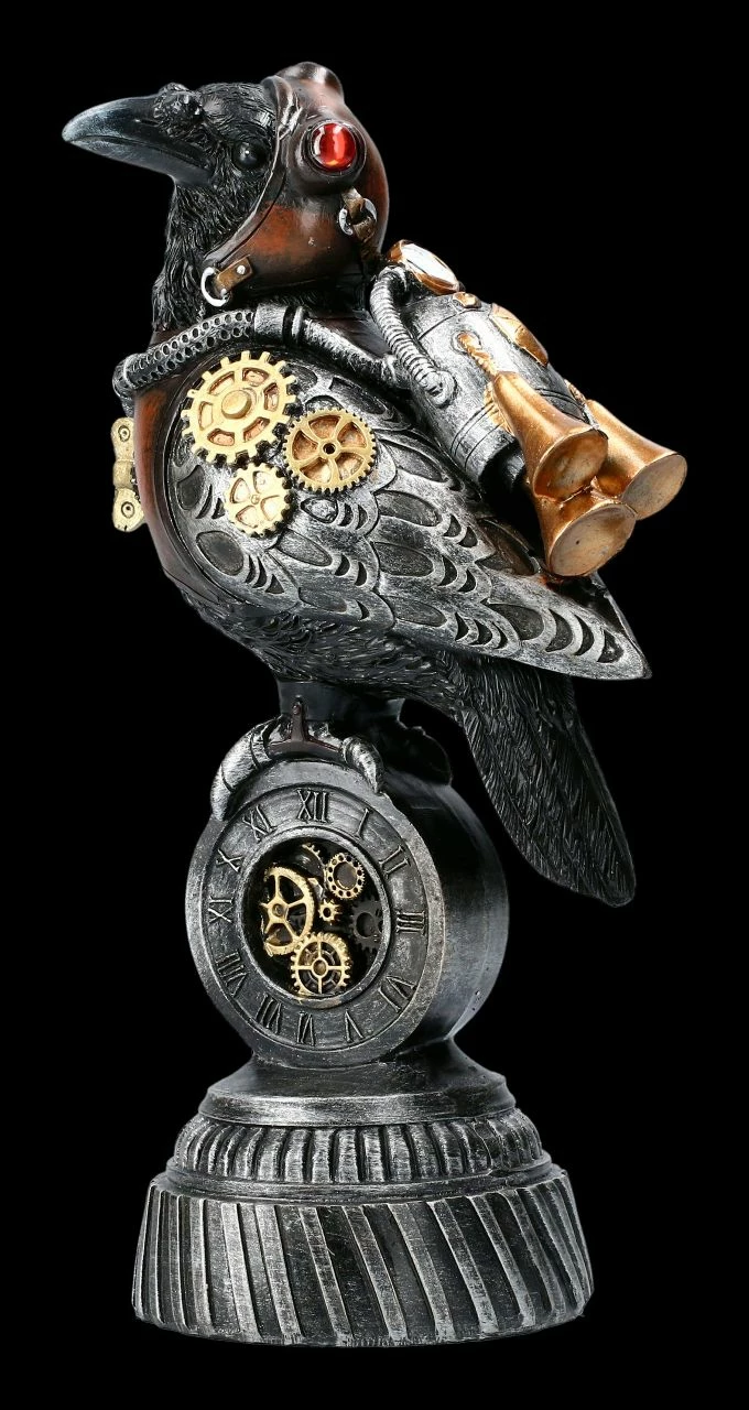 Raben Figur - Steampunk Rivet Raven 8 Raben Figur - Steampunk Rivet Raven – Bild 6