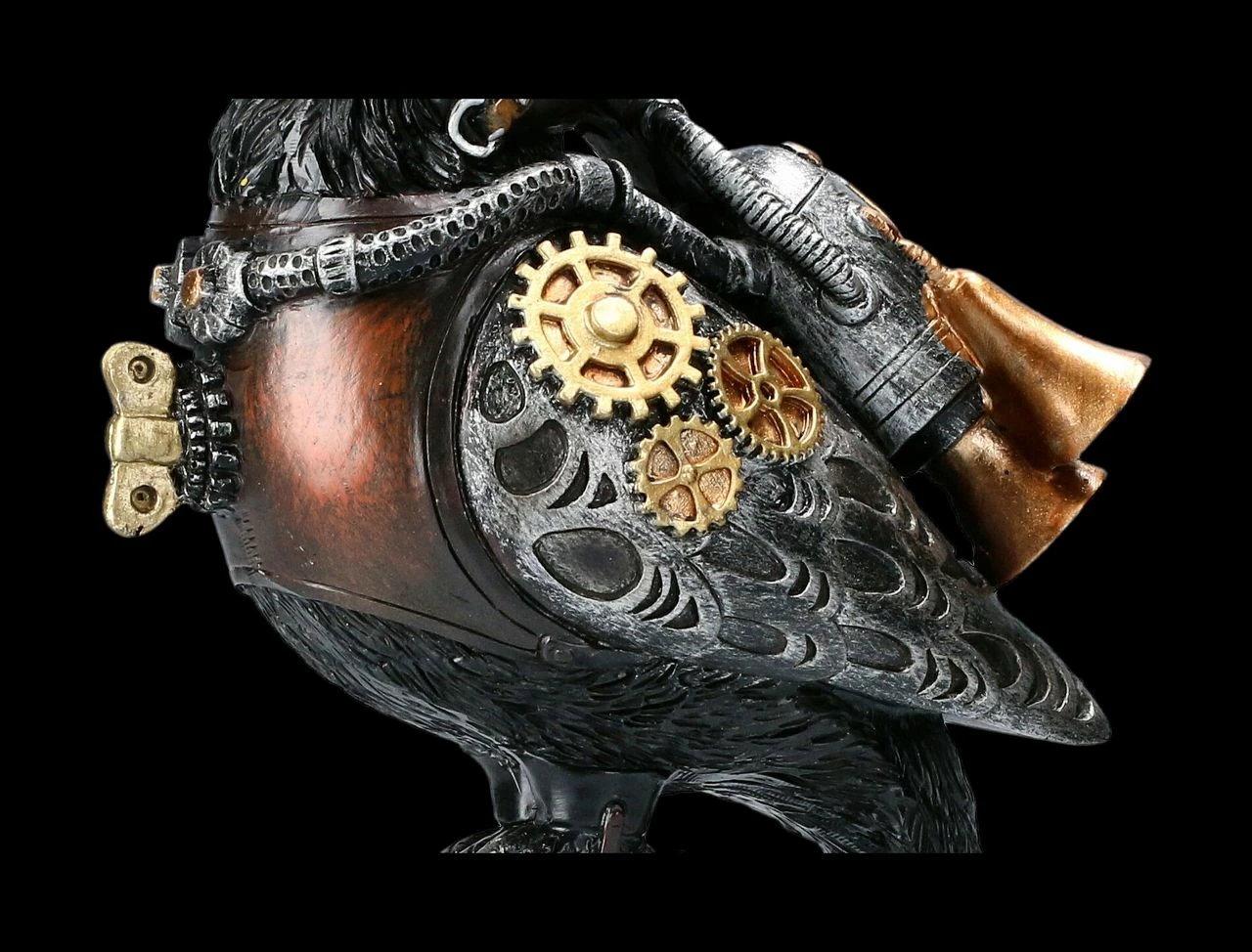 Raben Figur - Steampunk Rivet Raven 10 Raben Figur - Steampunk Rivet Raven – Bild 8