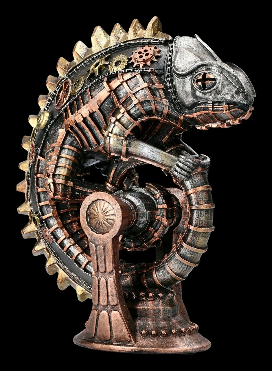 Steampunk Figur - Chamäleon 4 Steampunk Figur - Chamäleon – Bild 2