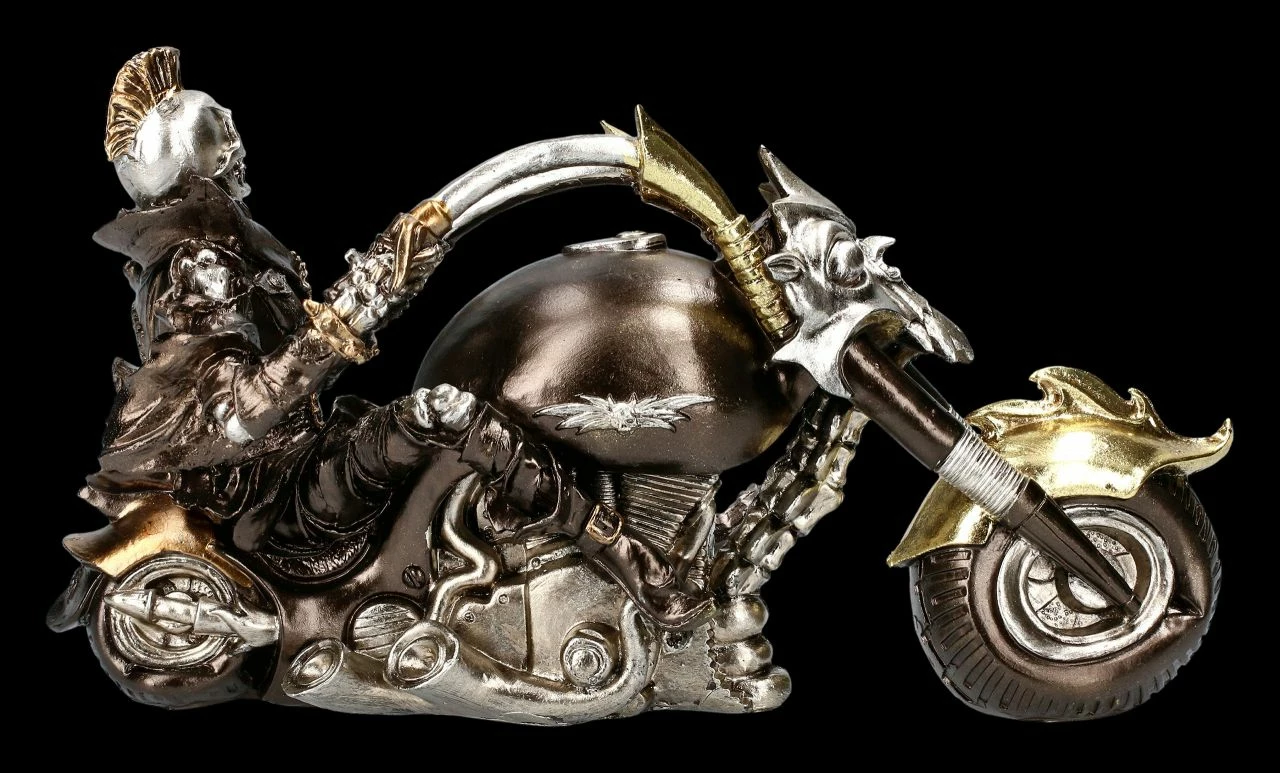 Skelett Figur Mit Motorrad - Wheels Of Steel 7 Skelett Figur Mit Motorrad - Wheels Of Steel – Bild 5