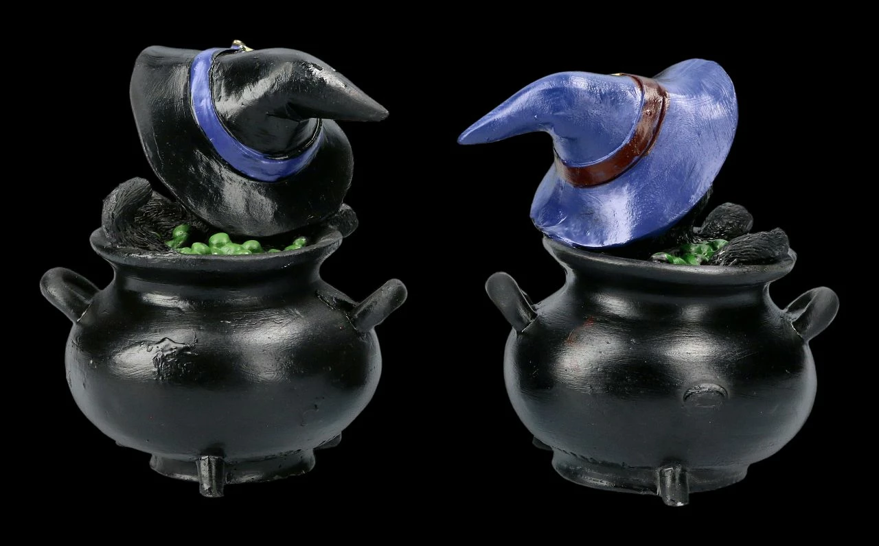 Katzen Figuren Im Hexenkessel 2er Set - Hubble & Bubble 6 Katzen Figuren Im Hexenkessel 2er Set - Hubble & Bubble – Bild 4