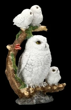Eulenfigur - Schneeeulen Familie Auf Ast -FIGUREN Verkäufe 2D FS22914 Eulenfigur Schneeeulen Familie auf Ast 5 1280x1280