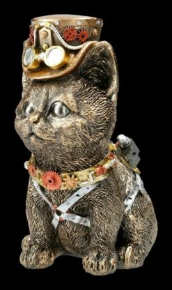 Katzen Figur - Steampunk Kitty Mit Zylinder -FIGUREN Verkäufe 2D FS22916 Katzen Figur Steampunk Kitty mit Zylinder 8 1280x1280