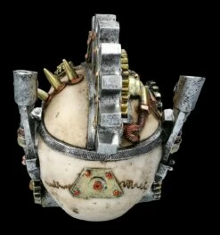 Totenkopf Steampunk Schatulle - Metal Head -FIGUREN Verkäufe 2D FS23104 Totenkopf Steampunk Metal Head 5 1280x1280