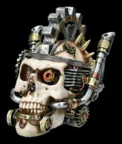Totenkopf Steampunk Schatulle - Metal Head -FIGUREN Verkäufe 2D FS23104 Totenkopf Steampunk Metal Head 8 1280x1280