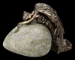 Tier Urne - Bronzierter Engel Mit Herz -FIGUREN Verkäufe 2D FS23142 Tier Urne Bronzierter Engel mit Herz 2 1280x1280