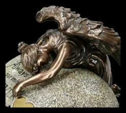 Tier Urne - Bronzierter Engel Mit Herz -FIGUREN Verkäufe 2D FS23142 Tier Urne Bronzierter Engel mit Herz 8 1280x1280