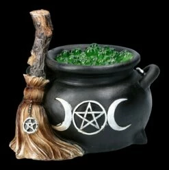 Hexenkessel Dekofigur Mit Beleuchtung