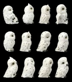 Schneeeulen Figuren - Niedliches 12er Set 9 Schneeeulen Figuren - Niedliches 12er Set -FIGUREN Verkäufe 2D FS23278 Schneeeulen Figuren Niedliches 12er Set rechts 1280x1280