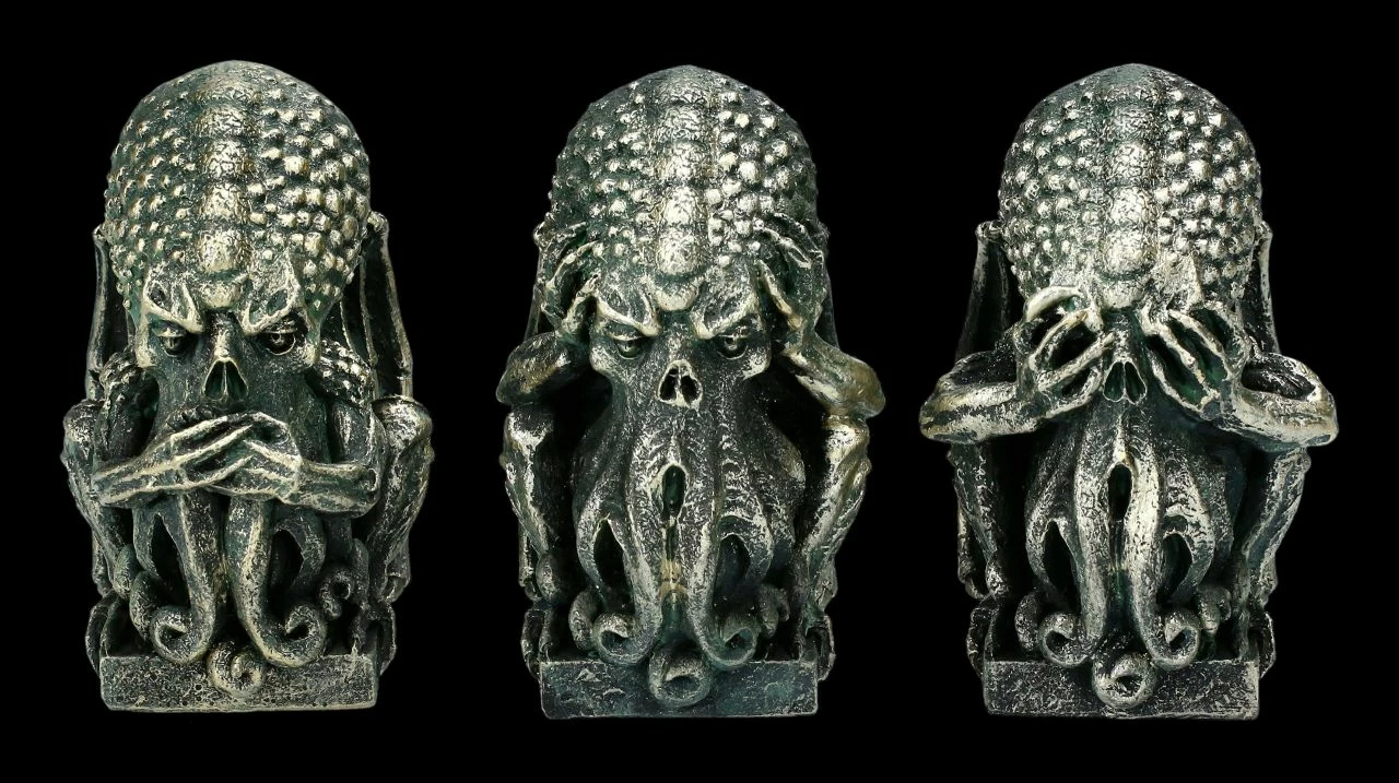 Cthulhu Figuren Set - Nichts Böses 3 Cthulhu Figuren Set - Nichts Böses