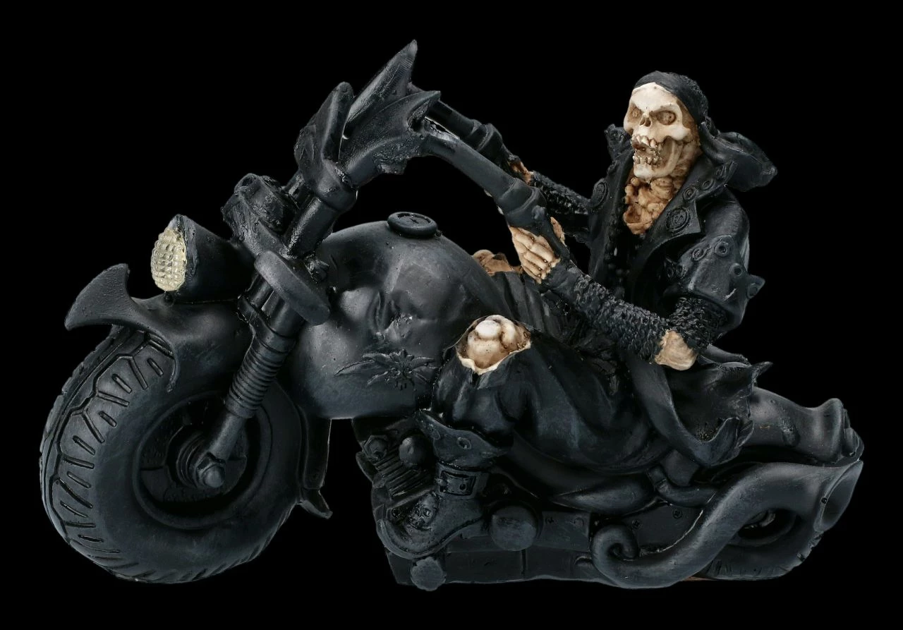 Skelett Figur Mit Motorrad - Screaming Wheels 3 Skelett Figur Mit Motorrad - Screaming Wheels