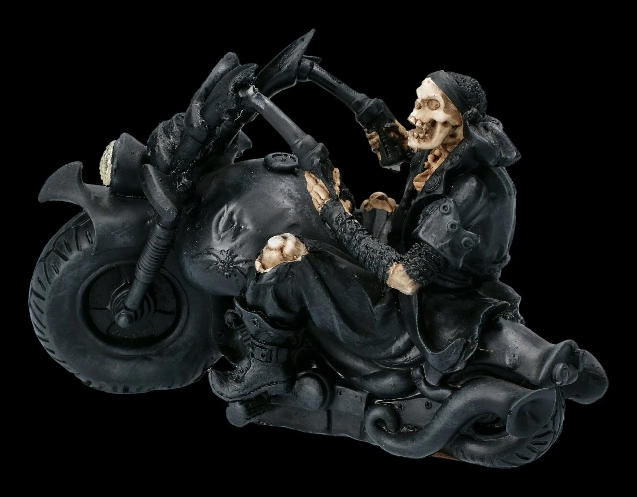 Skelett Figur Mit Motorrad - Screaming Wheels 8 Skelett Figur Mit Motorrad - Screaming Wheels – Bild 6