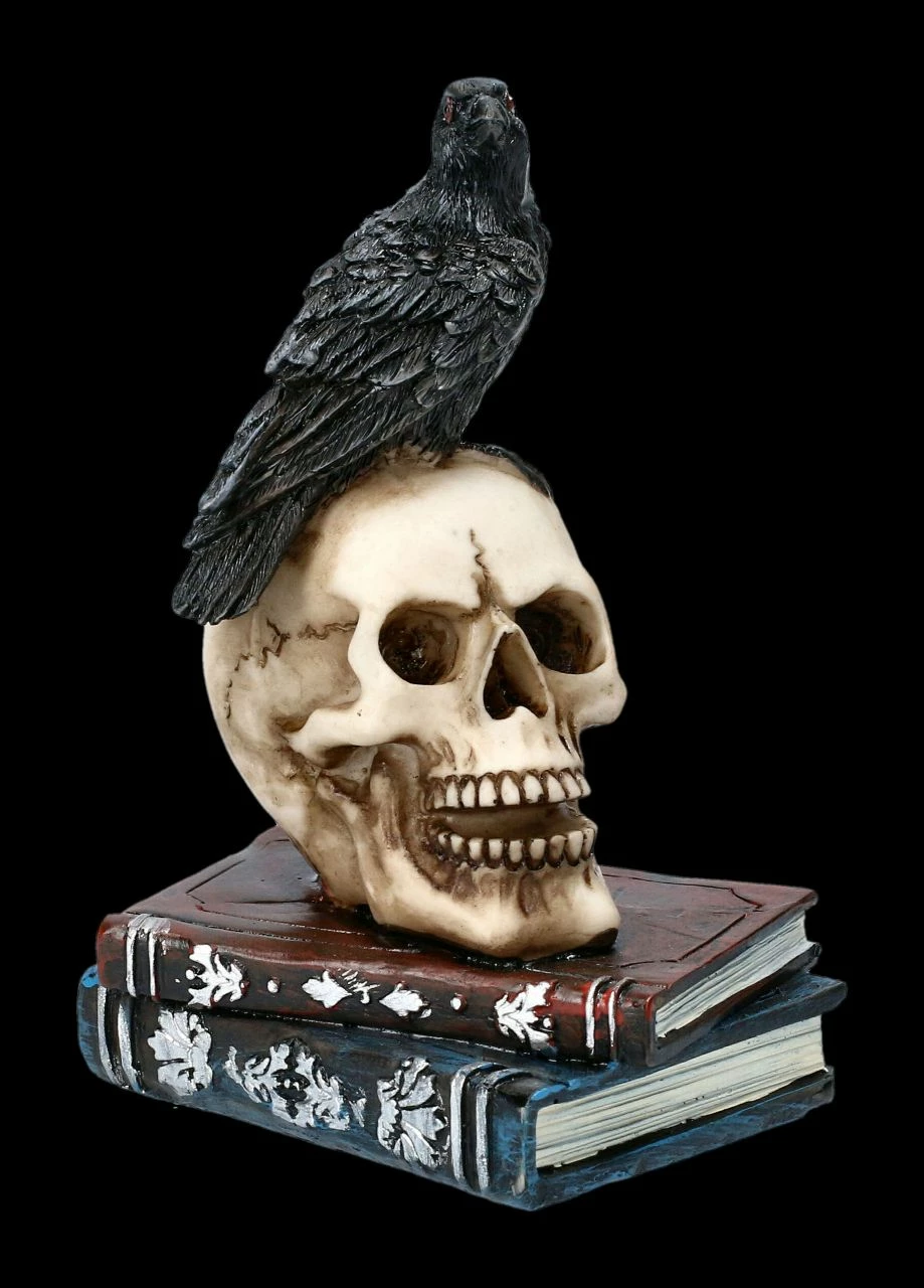 Raben Figur Auf Totenschädel - Raven's Spell 4 Raben Figur Auf Totenschädel - Raven's Spell – Bild 2
