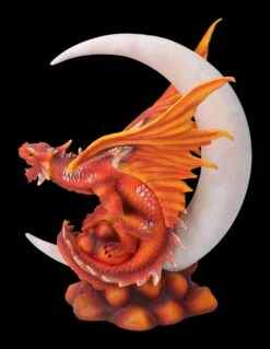 Drachenfigur Rot - Feuerdrache Auf Halbmond -FIGUREN Verkäufe 2D FS23472 Drachenfigur rot Feuerdrache auf Halbmond 5 1280x1280