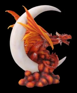 Drachenfigur Rot - Feuerdrache Auf Halbmond -FIGUREN Verkäufe 2D FS23472 Drachenfigur rot Feuerdrache auf Halbmond 7 1280x1280