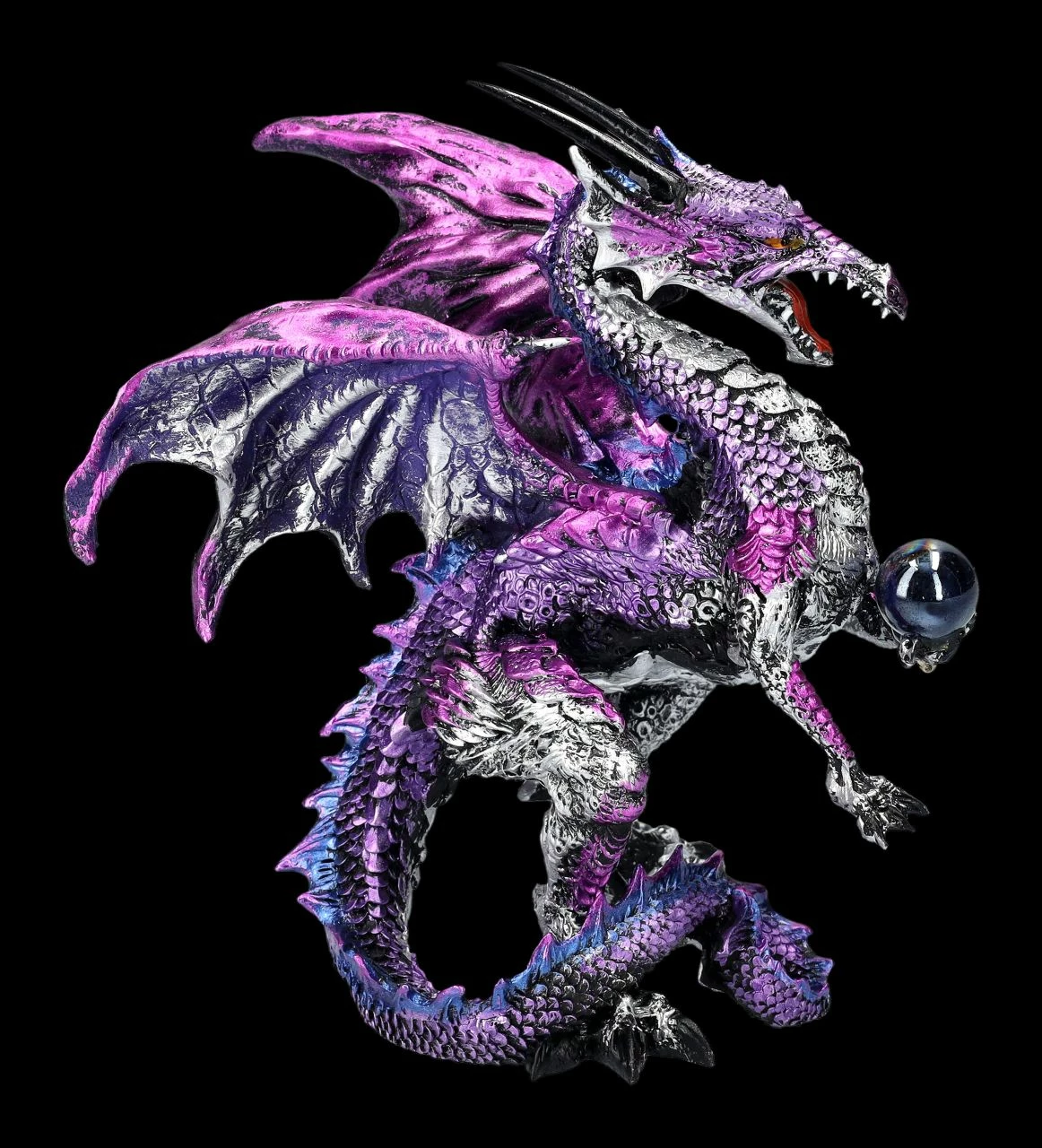 Drachen Figur - Purple Dragon Protector 3 Drachen Figur - Purple Dragon Protector