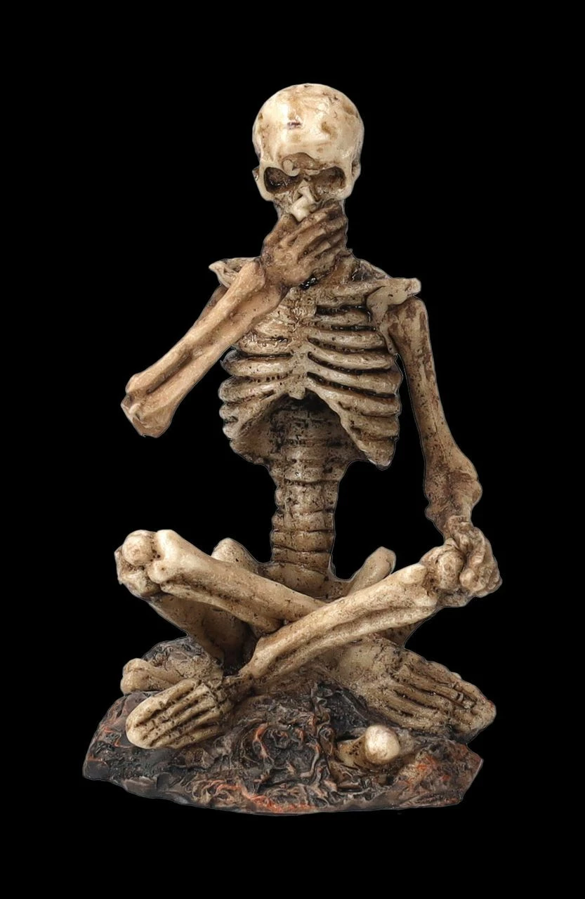 Skelett Figuren Sitzend 3er Set - Nichts Böses 7 Skelett Figuren Sitzend 3er Set - Nichts Böses – Bild 5