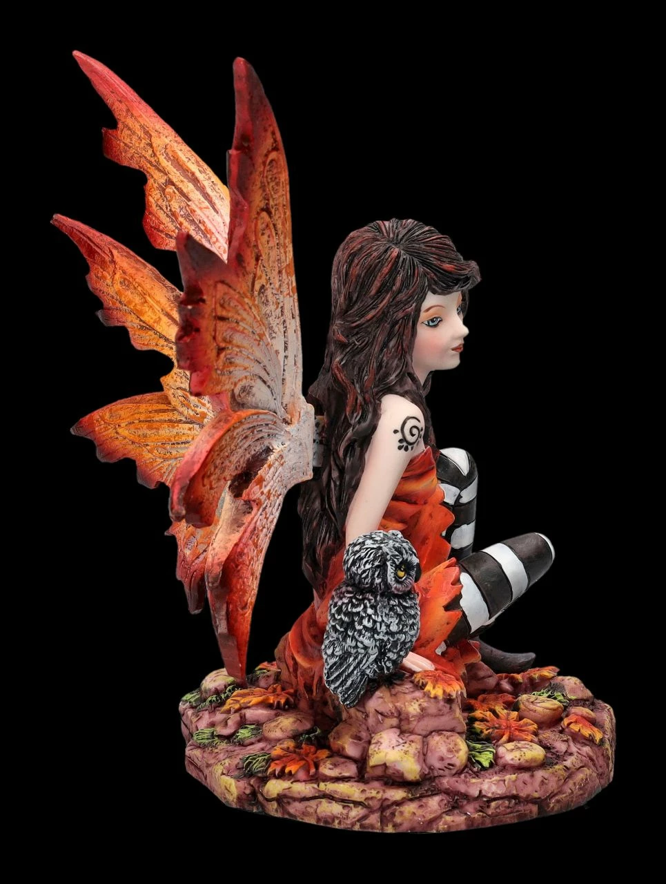 Elfenfigur - Herbst Fee Mit Eule 8 Elfenfigur - Herbst Fee Mit Eule – Bild 6