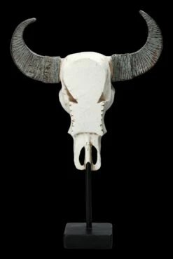 Bullen Totenkopf - Verziert Mit Ständer 12 Bullen Totenkopf - Verziert Mit Ständer -FIGUREN Verkäufe 2D FS23525 Bullen Totenkopf mit Verzierungen und St nder 3 1280x1280