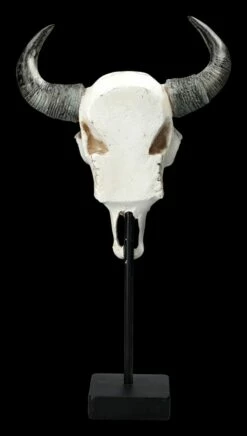 Stier Totenkopf - Verziert Mit Ständer -FIGUREN Verkäufe 2D FS23526 Stier Totenkopf mit Verziehrungen und St nder 3 1280x1280