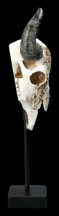 Stier Totenkopf - Verziert Mit Ständer -FIGUREN Verkäufe 2D FS23526 Stier Totenkopf mit Verziehrungen und St nder 4 1280x1280