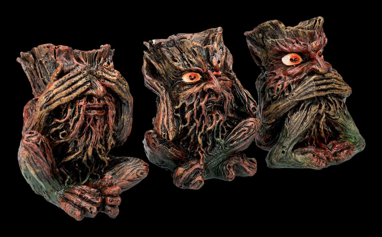 Greenman Figuren Set - Nichts Böses 4 Greenman Figuren Set - Nichts Böses – Bild 2