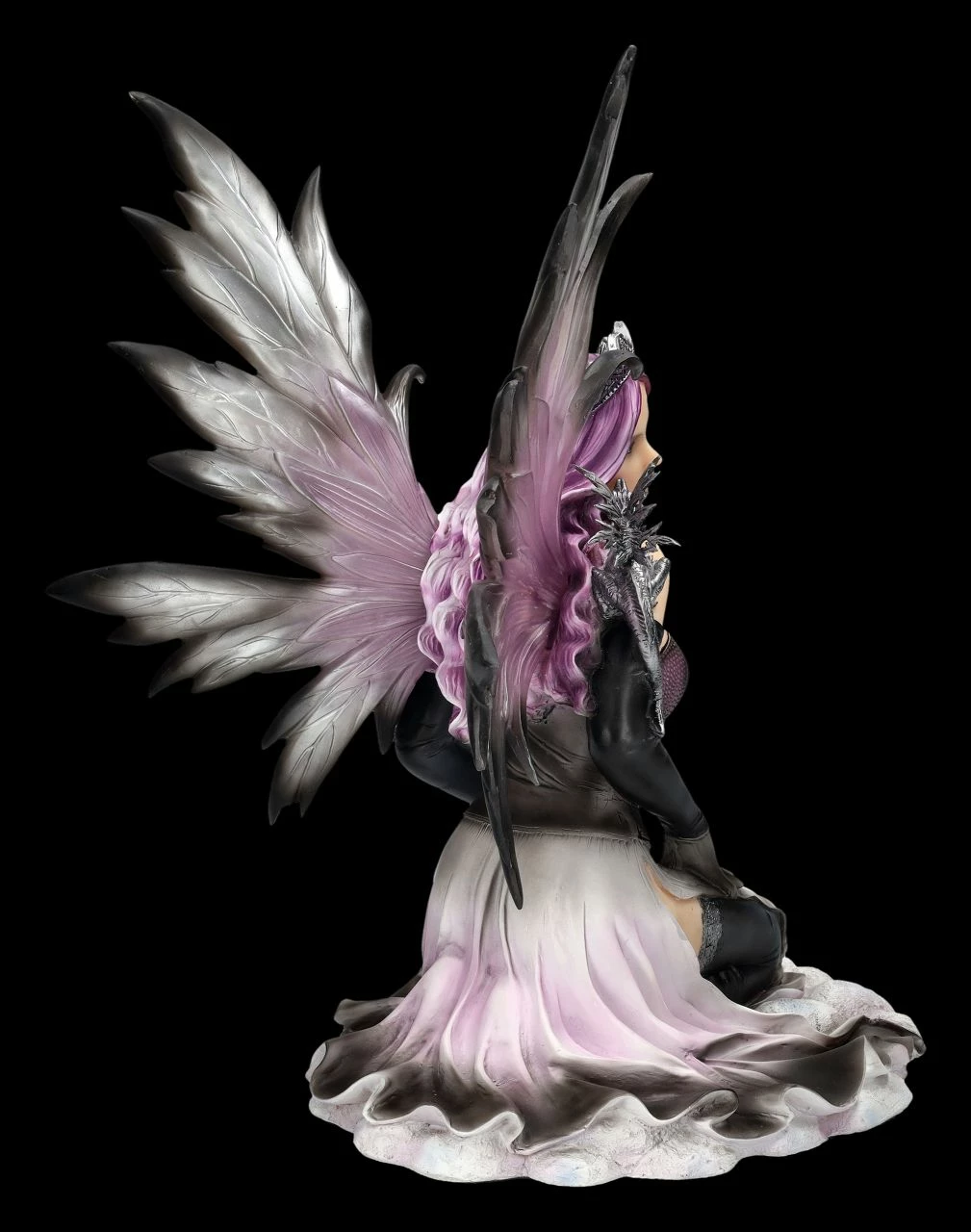 Elfenfigur - Winterfee Tameka Mit Drache 8 Elfenfigur - Winterfee Tameka Mit Drache – Bild 6