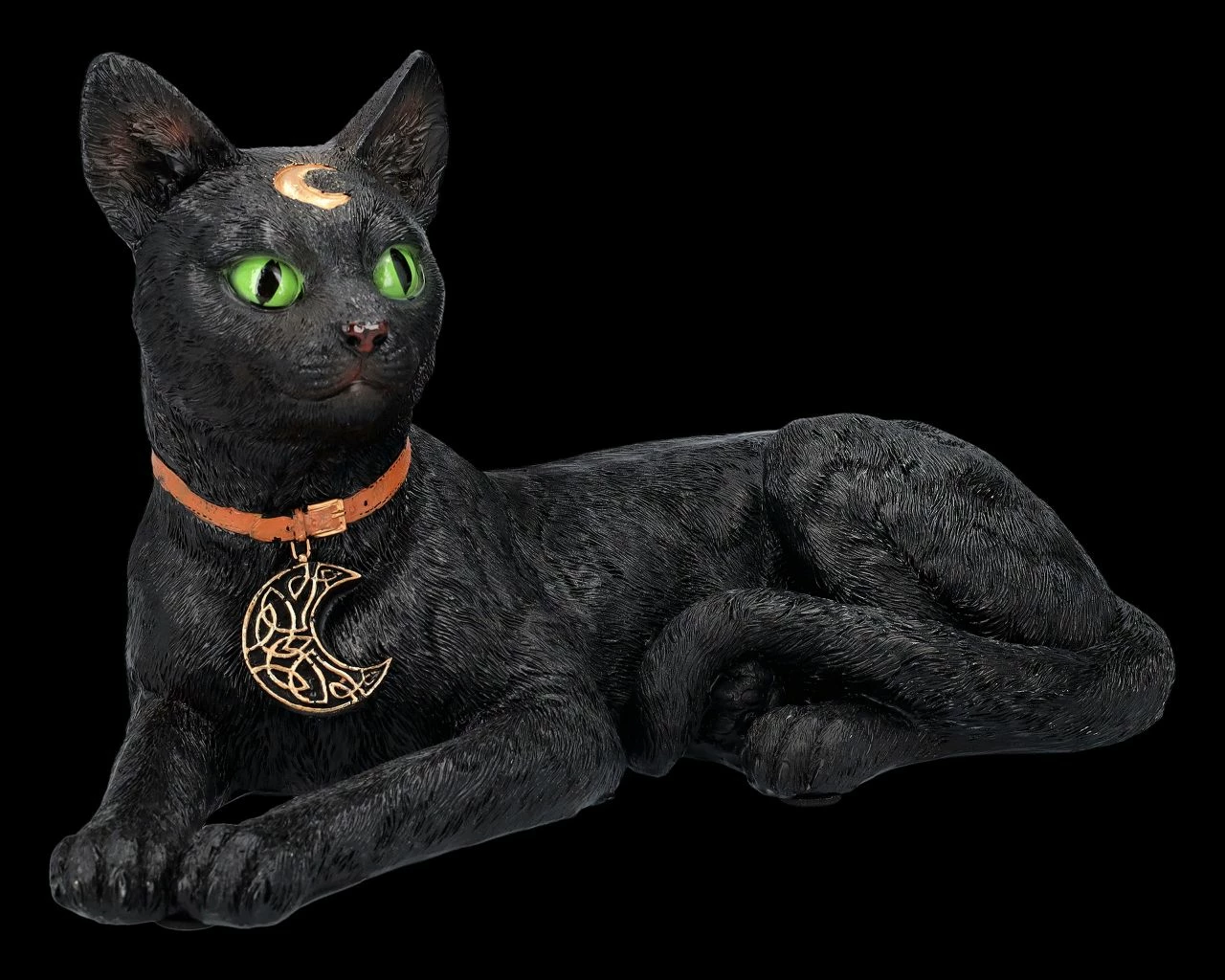 Mystische Katzen Figur Mit Mond Symbolen 4 Mystische Katzen Figur Mit Mond Symbolen – Bild 2