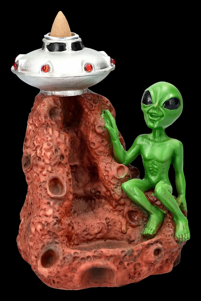 Backflow Räucherhalter - Alien Mit Ufo 4 Backflow Räucherhalter - Alien Mit Ufo – Bild 2