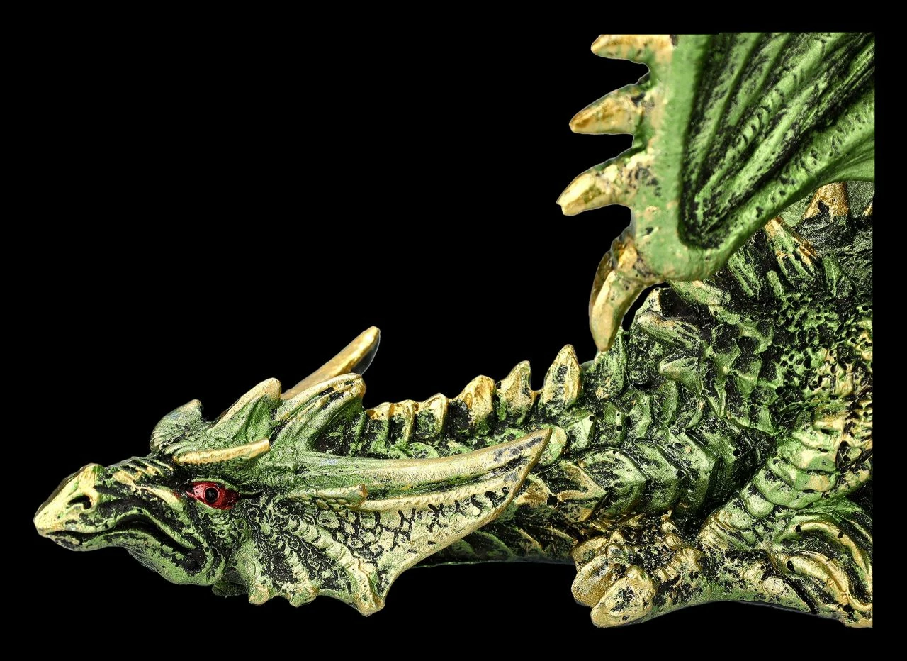 Drachenfigur Grün - Schleicht Sich An 9 Drachenfigur Grün - Schleicht Sich An – Bild 7