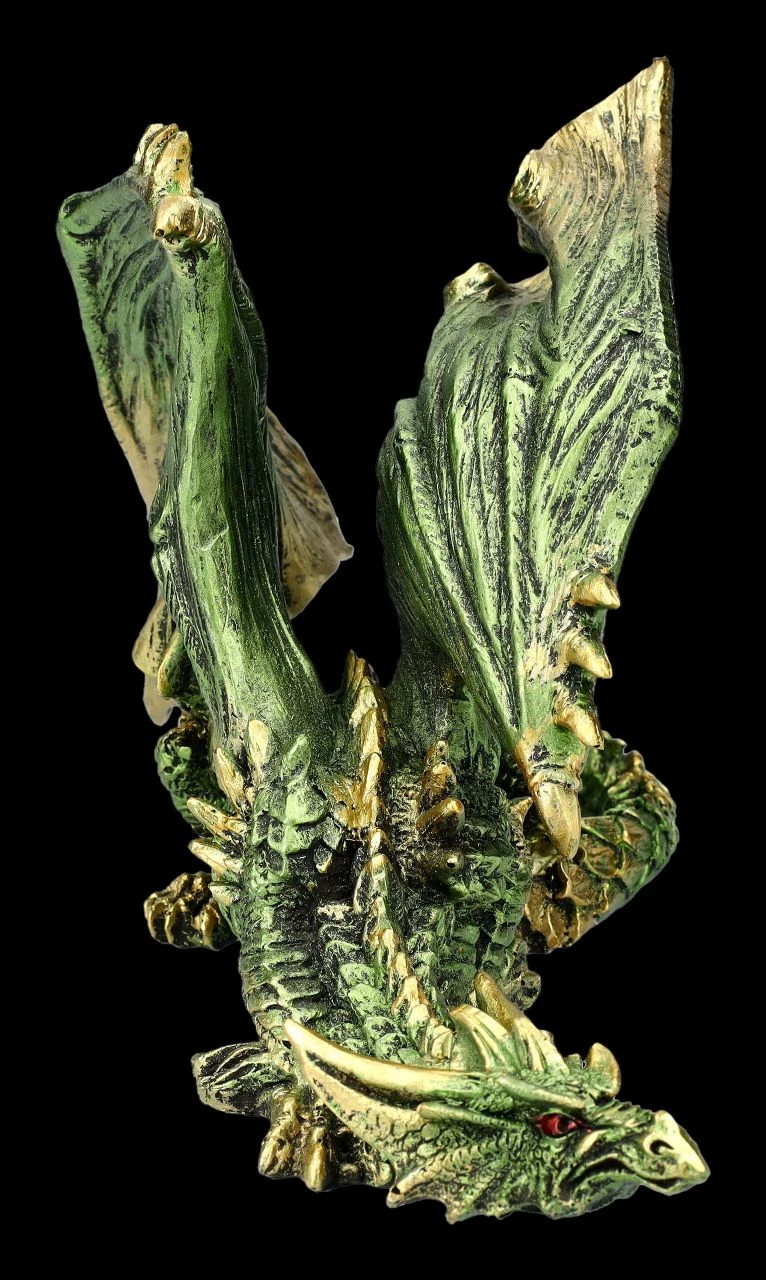 Drachenfigur Grün - Schleicht Sich An 5 Drachenfigur Grün - Schleicht Sich An – Bild 3