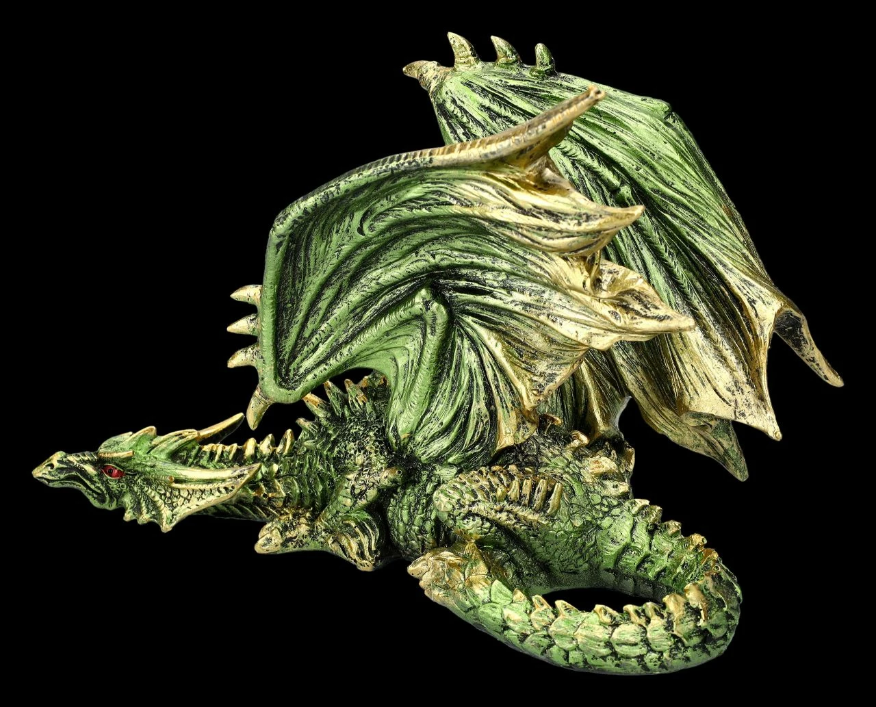 Drachenfigur Grün - Schleicht Sich An 8 Drachenfigur Grün - Schleicht Sich An – Bild 6