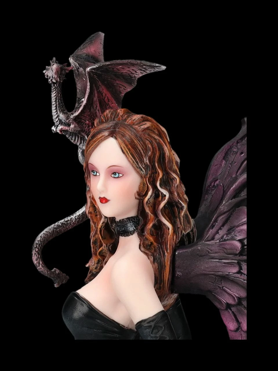 Elfen Figur - Elowen Im Gothic Look Mit Drache 9 Elfen Figur - Elowen Im Gothic Look Mit Drache – Bild 7