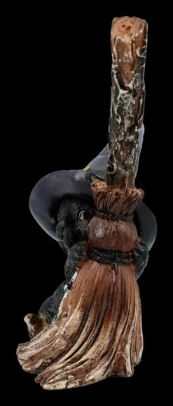 Katzen Figur Mit Hexenbesen - Familiars Broom -FIGUREN Verkäufe 2D FS24118 Katzen Figur mit Hexenbesen Familiars Broom 2 1280x1280