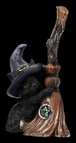 Katzen Figur Mit Hexenbesen - Familiars Broom -FIGUREN Verkäufe 2D FS24118 Katzen Figur mit Hexenbesen Familiars Broom 6 1280x1280