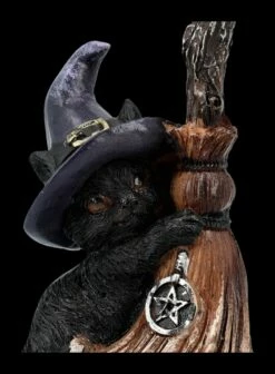 Katzen Figur Mit Hexenbesen - Familiars Broom -FIGUREN Verkäufe 2D FS24118 Katzen Figur mit Hexenbesen Familiars Broom 8 1280x1280