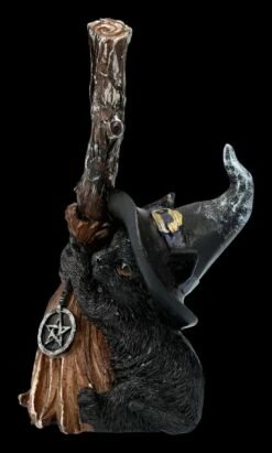 Katzen Figur Mit Hexenbesen - Broom Guard -FIGUREN Verkäufe 2D FS24119 Katzenfigur mit Hexenbesen Broom Guard 8 1280x1280