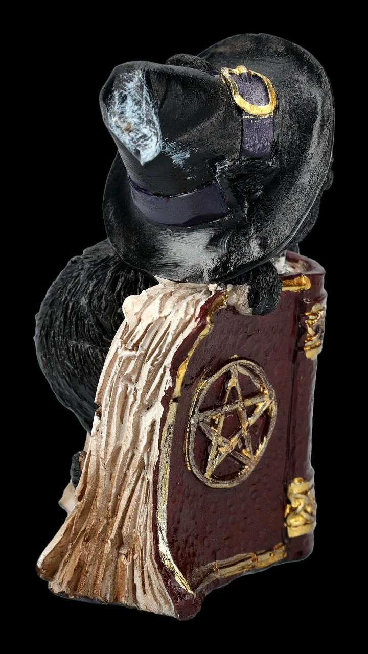 Katzen Figur Mit Zauberbuch - Kitty's Grimoire Rot 7 Katzen Figur Mit Zauberbuch - Kitty's Grimoire Rot – Bild 5