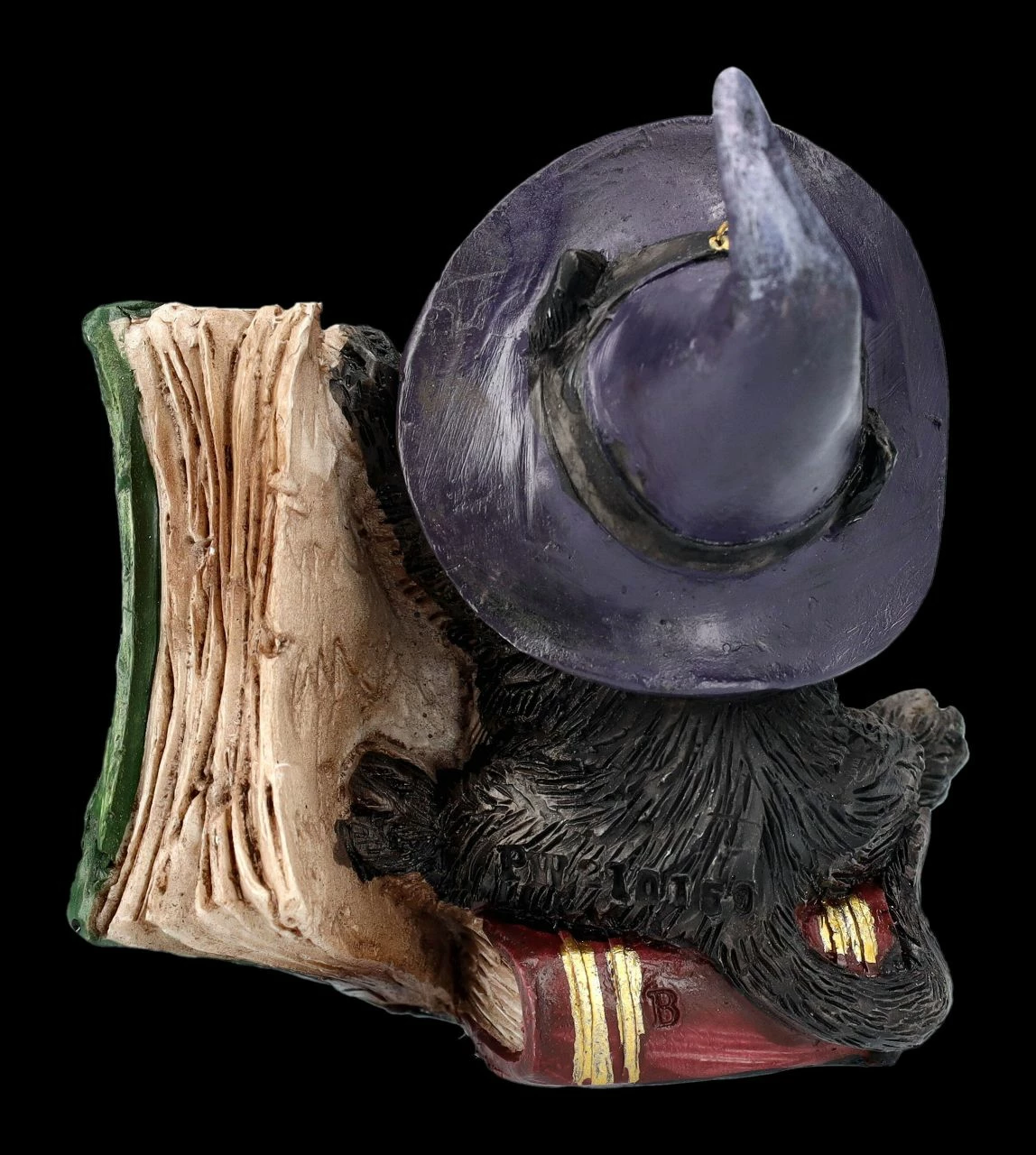 Katzen Figur Mit Zauberbuch - Kitty's Grimoire Grün 6 Katzen Figur Mit Zauberbuch - Kitty's Grimoire Grün – Bild 4